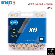 KMC 7/8 Speed X8 HEGY/SUMC Mountain Bicycle 116L MTB Road Bike Chain For Shimano