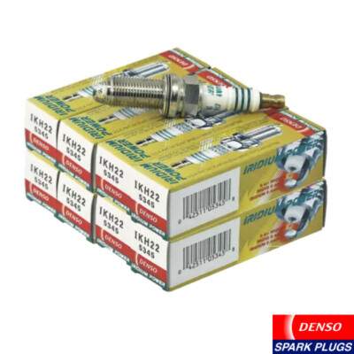 New Set of 8 Denso Iridium Power Spark Plugs IKH22 for Mitsubishi Porsche Subaru