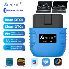 OBD2 Scanner Bluetooth Car Motorcycle Code Reader Check Engine Fault Diagnostic