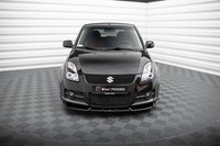 Front Ansatz FüR Suzuki Swift Sport Mk4 Schwarz Spoilerlippe Schwert Spoiler