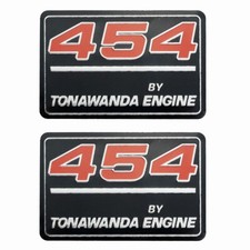 2x 454 By Tonawanda Engine Valve Cover Metal Insert Decal Gm 12393652 2x 454 By Tonawanda Engine Valve Cover Metal Insert Decal Gm 12393652