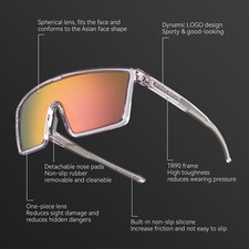 ROCKBROS Polarized Photochromic Driving Sunglasses Day Night safety glasses