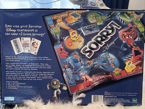 SORRY! The DISNEY Edition Board Game-2001 Parker Brothers-Kids-Family- Complete - Picture 2 of 8