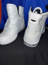 Supra Kids Size 10 White High Top New No Box