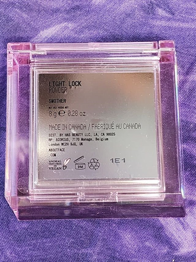 ABOUT-FACE Light Lock Powder Highlighter 8g Shade Smother High Beam Glow Shimmer