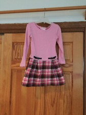 EMILY WEST Girl Pink Pleated DRESS Sz 7