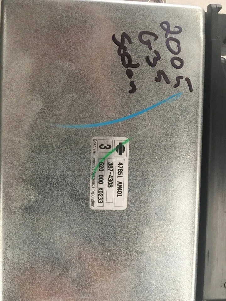 Módulo de control ABS Infinity G35 2005 fabricante de equipos originales sedán 4 puertas tablero CTR 47851 AM401 Foto 2 de 3