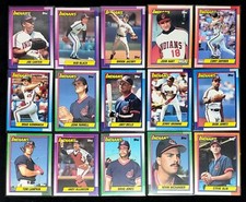 Cleveland Indians 1990 Topps Baseball Complete 27 Card Set - RAW NM/M+