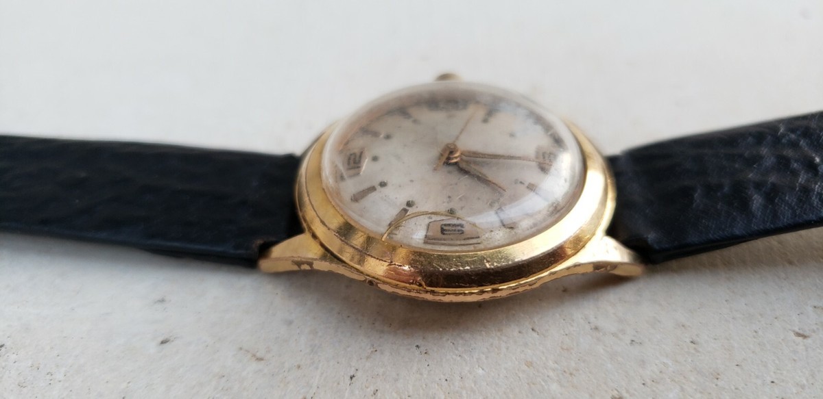 NOBELLUX GOLD PLATED 31MM MECHANICAL MENS VINTAGE WATCH | eBay