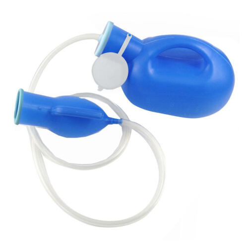 2000ML Men Portable Potty Pee Bottle 130 Cm Tube Hospital Male Urinal Collector