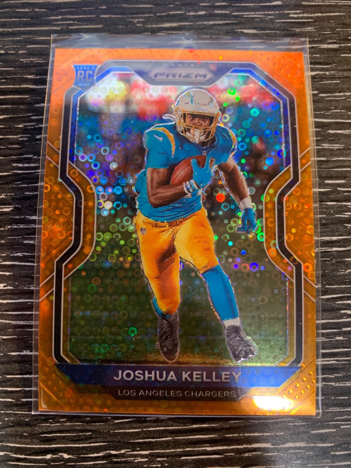 2020 Panini Prizm Joshua Kelley Rookie Orange Disco Prizm #326 2B