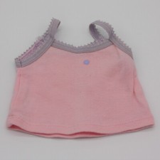 American Girl 2002 Cami and Brief Set Pink Tank Top with Flower Graphic for Doll