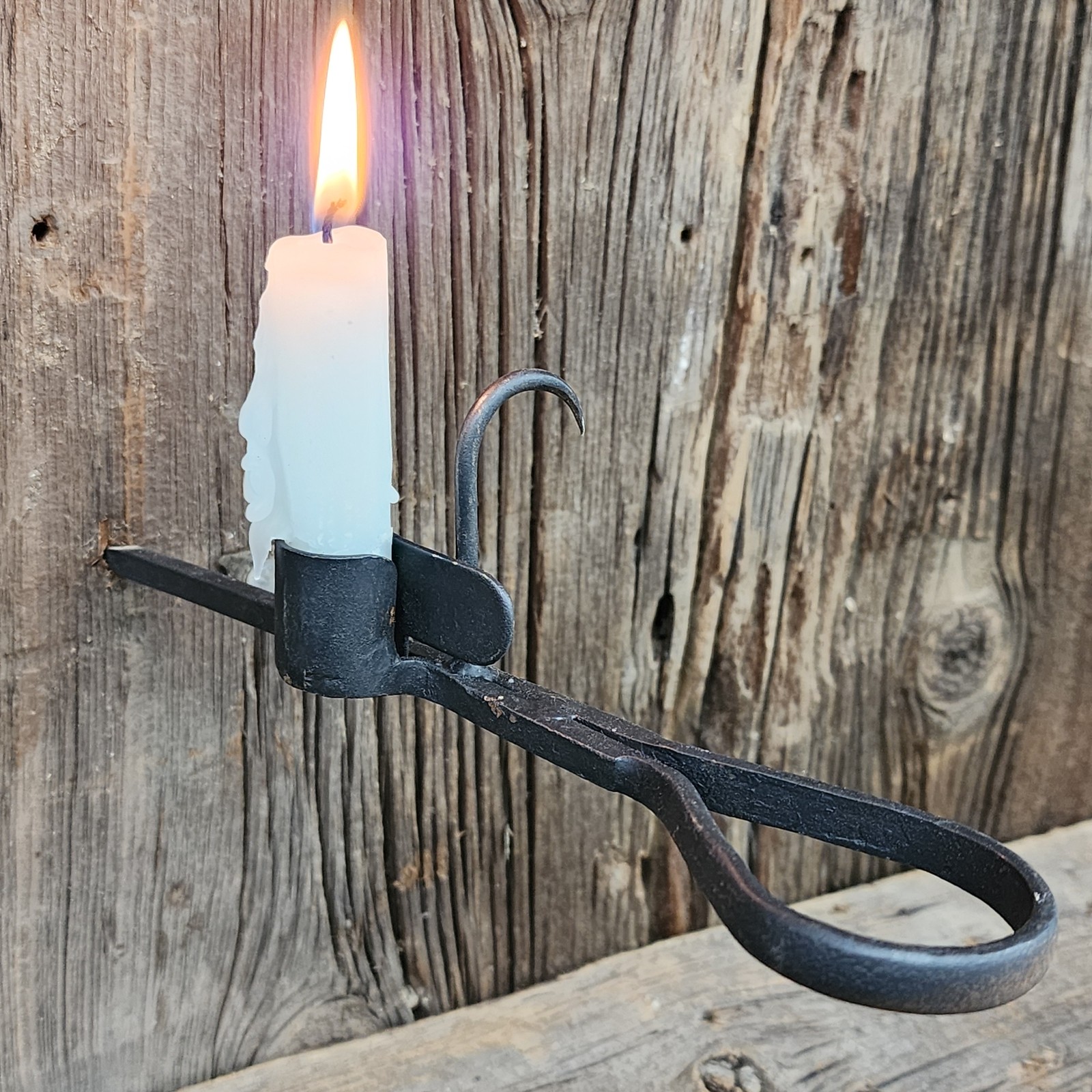 Vintage Hand Sticking Tommy Coal Miner's Candle Holder Mining