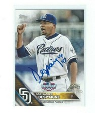 2016 Topps Opening Day Odrisamer Despaigne Autographed Card Cuba In Person TC167