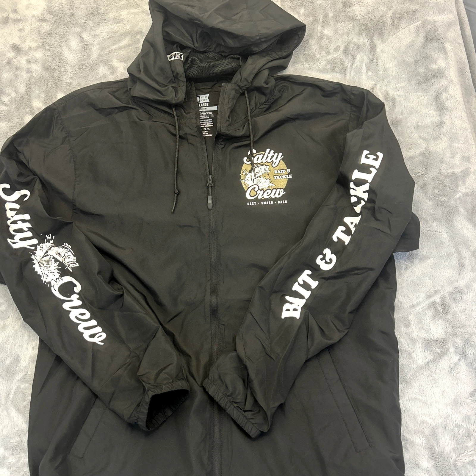 Salty Crew Windbreaker Black Logo Unisex Men's 2XL - Outdoor Tech Jacket New
Opens in a new window o