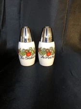Vintage SPICE OF LIFE Salt and Pepper Shakers Corning Ware Westinghouse Gemco