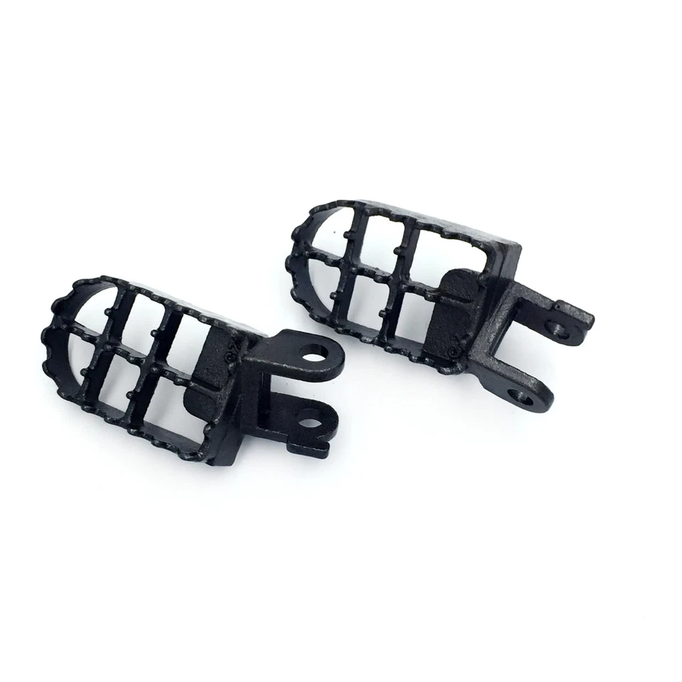 GRAY Motocross MX Steel Foot Pegs For 1991-1996 Honda XR250L 1988-1995 XR250R - Image 4 of 4