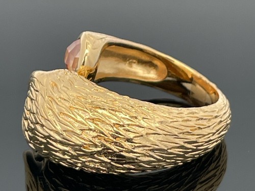 SCHMUCKJAGD RING GR.18 (CA.57) BICOLOR MIT ZIRKONIA - Bild 3 von 4