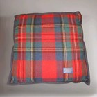 Vintage Pendleton USA Made  100% Wool Green Blue Red Tartan Plaid Pillow Cushion — photo 1