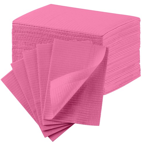 JMU Dental Patient Bibs 2+1 Ply Medical Tattoo Towels Disposable 13"x18" Bib - Picture 24 of 25