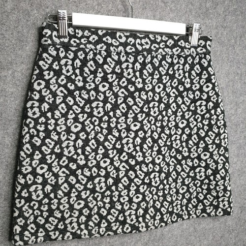 Sportsgirl Womens Skirt Size S Small Black White Leopard Print Stretchy & Sexy - Picture 2 of 10