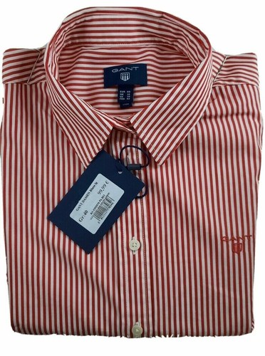 GANT Damen Bluse THE BROADCLOTH BANKER SHIRT Autumn Sunset Damen Lang arm Hemd