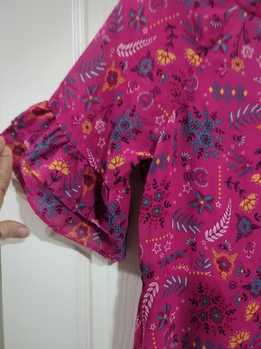 NEW Wonder Nation Girls Pink Floral Dress Lined Size Large (10-12) NWT!!! - Picture 5 of 14