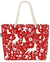 Void Tasche Winter Rentier Schnee Glocken Weihnachtsbaum Winter