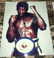 MATTHEW SAAD MUHAMMAD-AUTOGRAPHED 8x10 PHOTO-WORLD LHW BOXING CHAMPION-D.2014