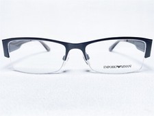 NEW Emporio Armani EA1018 3001 Mens Black Rectangle Eyeglasses Frames 55/17 140