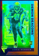 Jamie Newman 2021 Chronicles Draft Picks Flux Bronze Prizm Holo Rookie Card #247