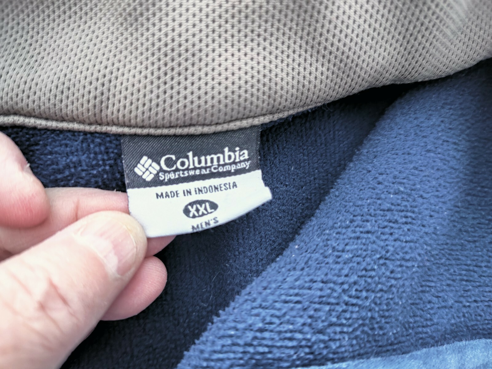 Columbia Dark Blue Partial Zip Pullover Jacket Sw… - image 6