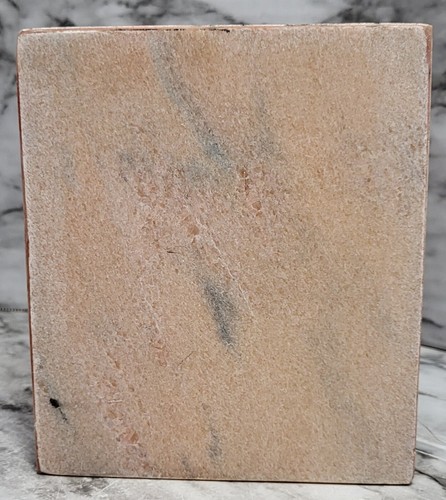 Tissue Box Cover. Kassatex Fine Linens. Pink Stone With Marbling. India. Heavy - Picture 4 of 12
