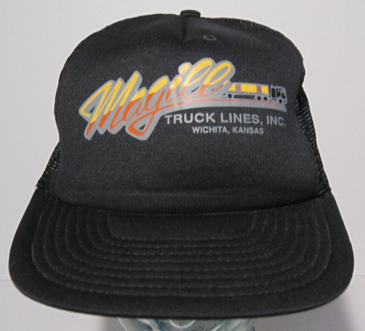 1980s Old Vintage Magill Truck Lines Wichita Kansas Snapback