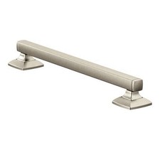 Moen YG5112BN Bathroom Safety 12" Transitional Grab Bar - Brushed Nickel Finish
