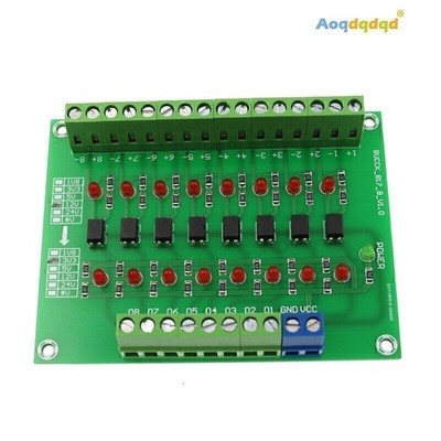 8-Channel 12V to 3.3V Isolation Module PLC Signal Level Voltage Conversion Board