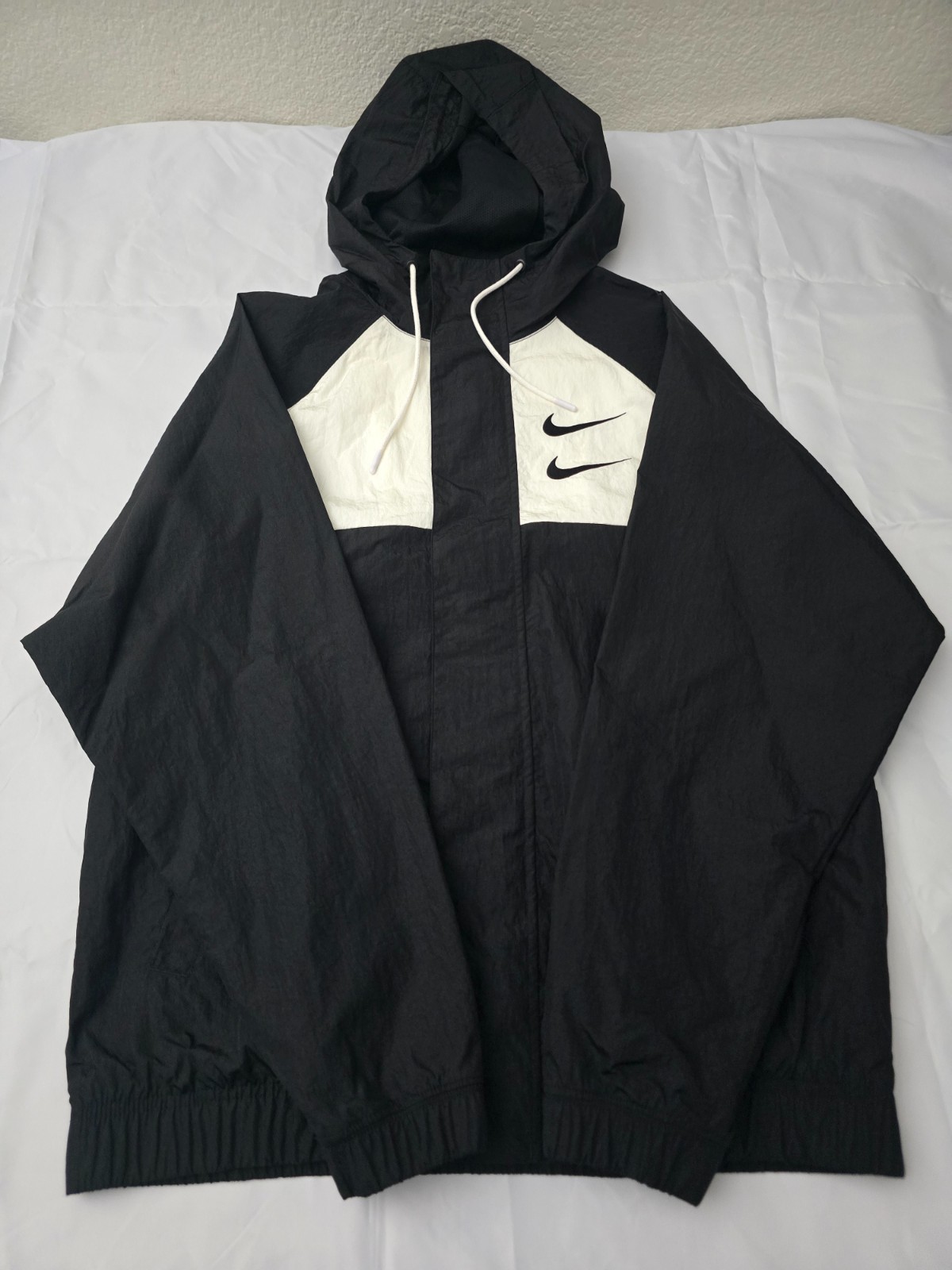 SACAI X NIKE Giacca Nike Antivento Sportiva Tessuto Nero Vintage Uomo Uomo M