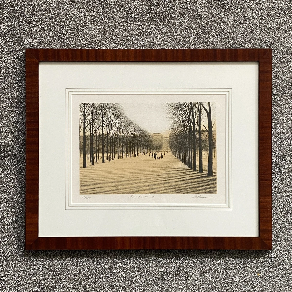 ハロルド・アルトマン 「公園」 リトグラフ 直筆サイン・エディション