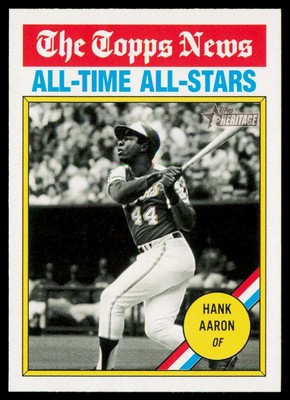 1989 Topps Heritage All-Time All-Stars Hank Aaron Atlanta Braves #346