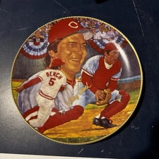 JOHNNY BENCH CINCINNATTI REDS Gartlan Signed Plate Limited ED New BASEBALL
