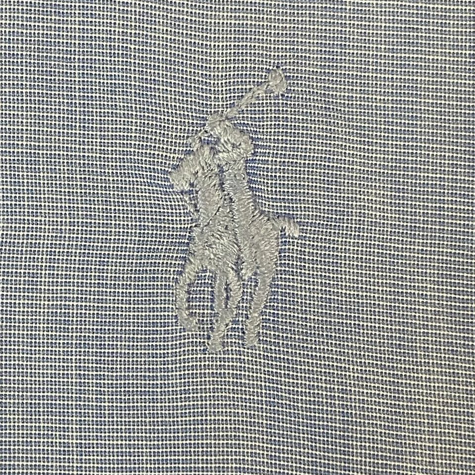 Polo Ralph Lauren Charlotte Shirt Dress Women's Sz 12 Blue Old Money Preppy - Image 4 of 4