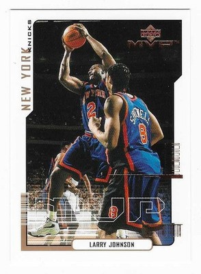 2000-01 Upper Deck MVP Larry Johnson New York Knicks Basketball Card #117