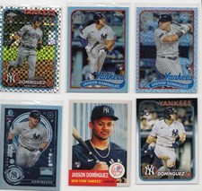 Topps & Bowman- Jasson Dominguez (6) Card Rookie Prospect And Mixed- Yankees JD3