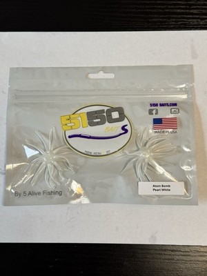 5150 Baits Atom Bomb Dice/UrchinBait 5/8 Ball 2.5  Diameter  Pearl White
