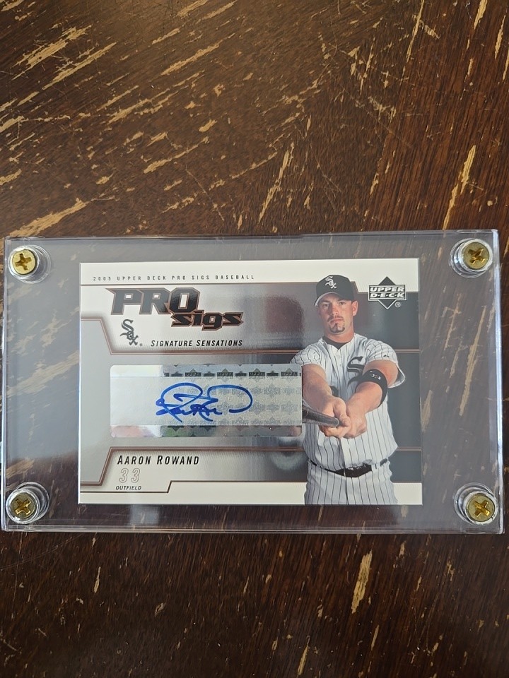 2005 Upper Deck Pro Sigs Signature Sensations - Aaron Rowand #SS-AR  White Sox