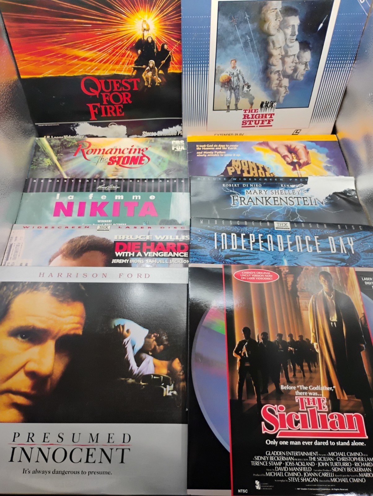 10 Laser Disc Movies Independence Day Die Hard Frankenstein Monty Python ++