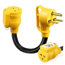 NEMA N6-30P 30Amp to Dryer Plug to 6-20R EV Charger Adapter, 30A N6-30/6-20R