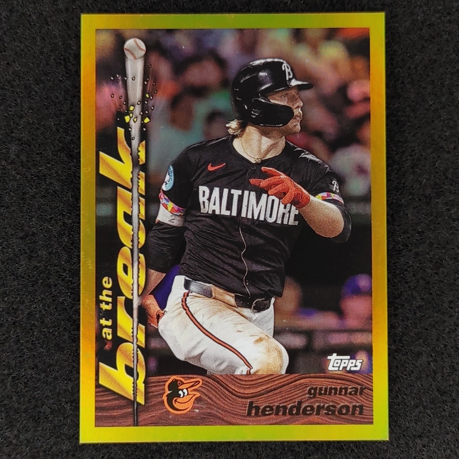 2024 Topps Archives Gunnar Henderson 1995 At The Break 95ATB-4 Gold /50 MINT