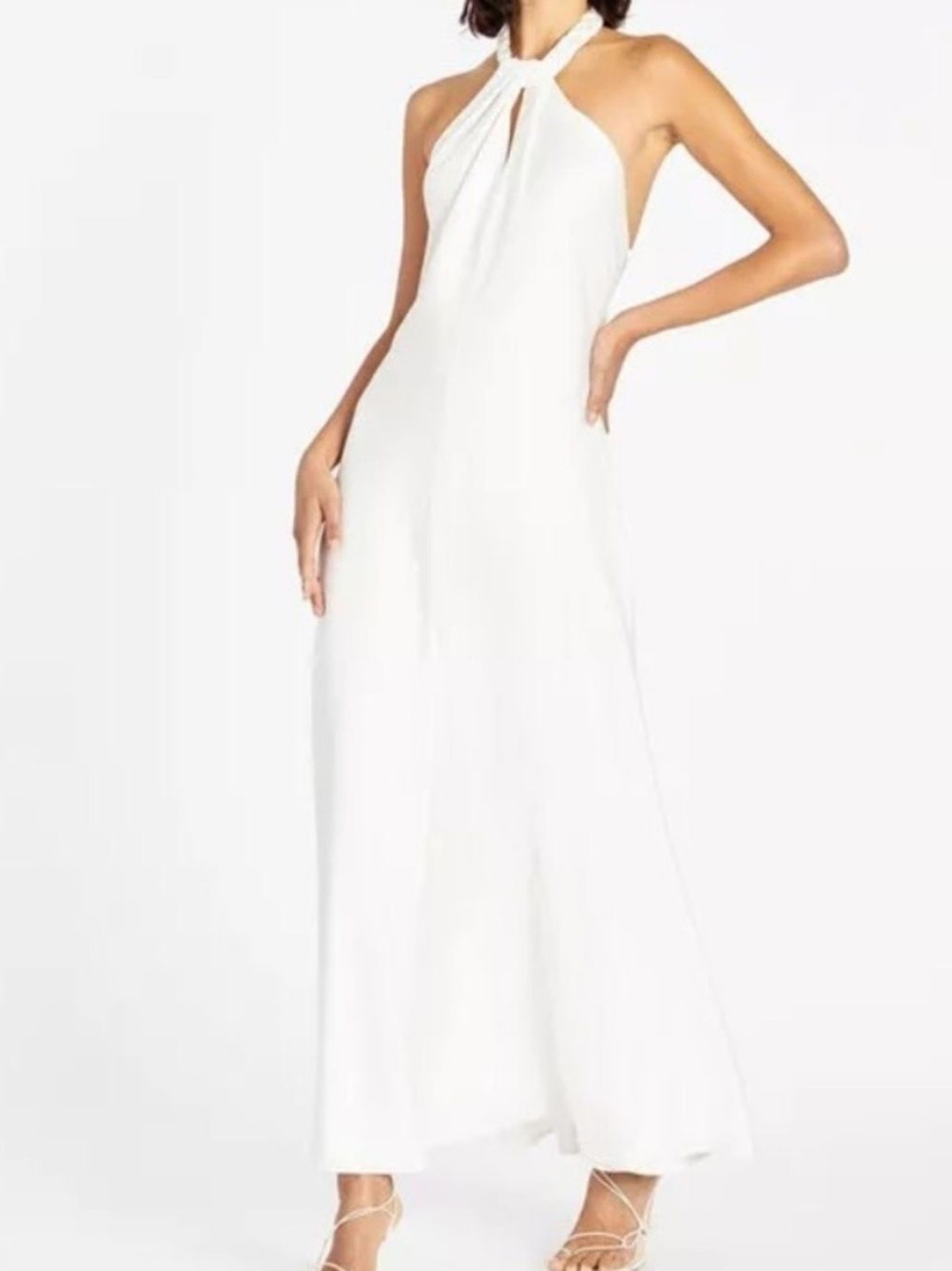 TANYA TAYLOR Maya dress in Chalk