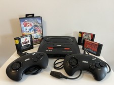 Sega Mega Drive II Console / Bundle - 2 Controllers Games (Inc. Sonic) Tested